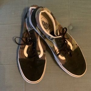 Vans camo mens size 10